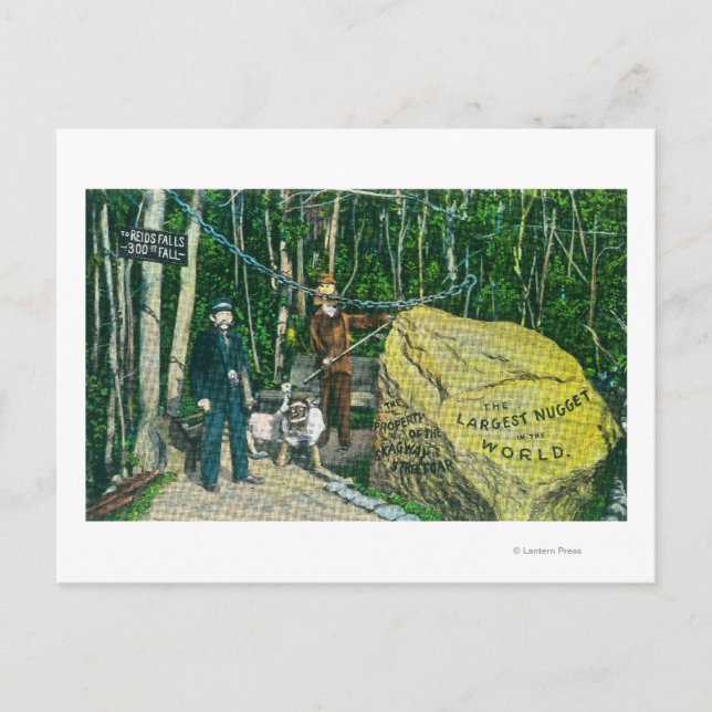 View of the Largest Gold Nugget in the World Postcard (Front)