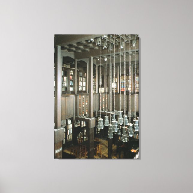 View of the library, built 1897-99 canvas print (Front)