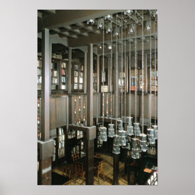 View of the library, built 1897-99 poster (Front)