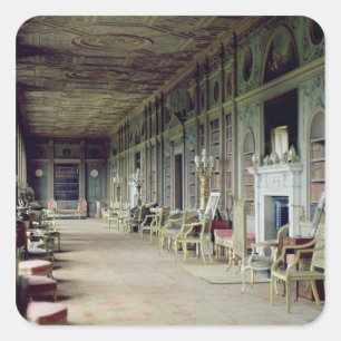 View of the Long Gallery Square Sticker