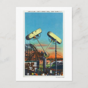 View of the Loop-o-Plane Ride # 1 Postcard