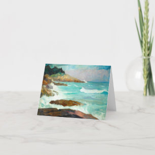 View of the Maine Coast by Newell Convers Wyeth Thank You Card