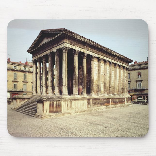 View of the Maison Carree, c.19 BC Mouse Mat (Front)