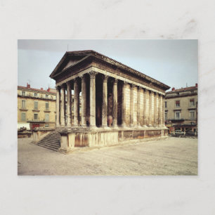 View of the Maison Carree, c.19 BC Postcard