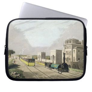 View of the Manchester and Liverpool Railway, take Laptop Sleeve