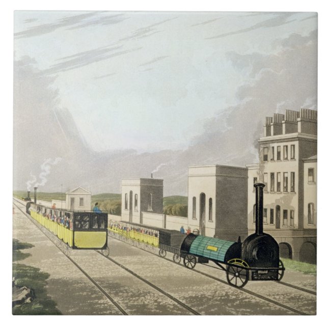 View of the Manchester and Liverpool Railway, take Tile (Front)