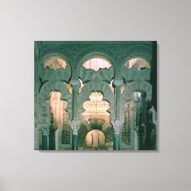 View of the maqsura and mihrab canvas print (Front)