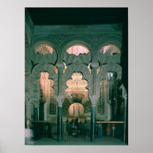View of the maqsura and mihrab poster