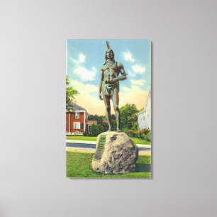 View of the Massasoit Statue # 2 Canvas Print