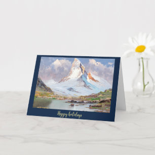 View of the Matterhorn, Happy Holidays Card