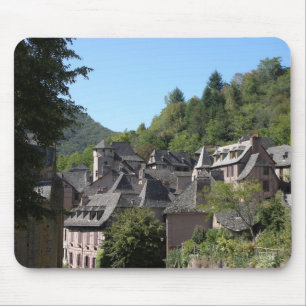 View of the mediaeval village (photo) mouse mat