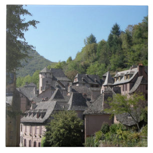 View of the mediaeval village (photo) tile