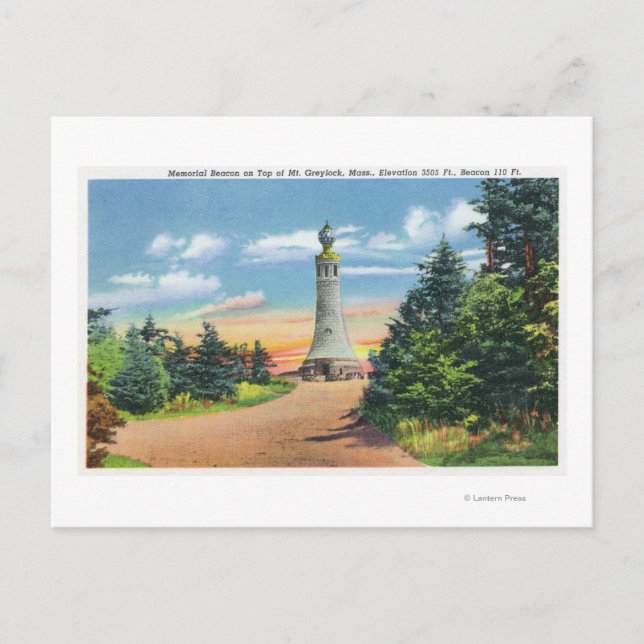 View of the Memorial Beacon Postcard (Front)
