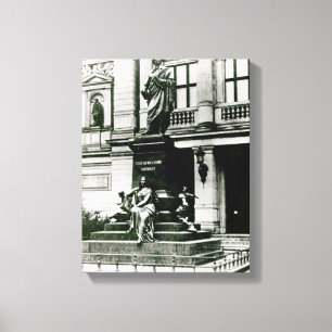 View of the Mendelssohn statue Canvas Print
