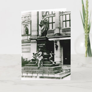 View of the Mendelssohn statue Card