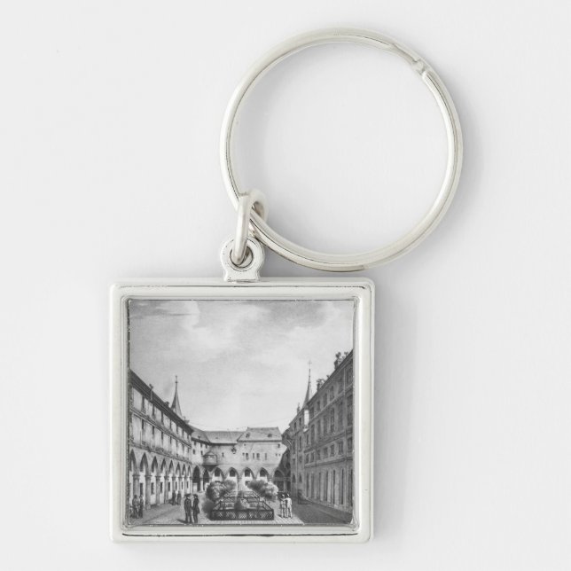 View of the Men's Yard at the Conciergerie Key Ring (Front)