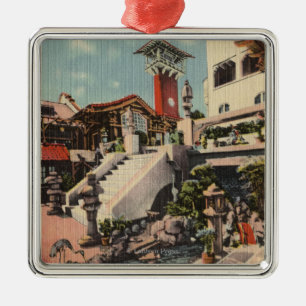View of the Mission Inn & Oriental Court Metal Tree Decoration