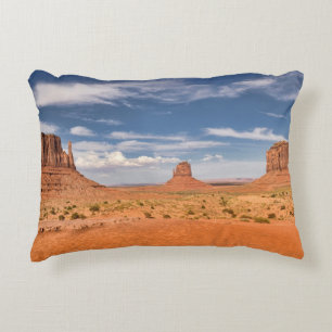 View of the Mittens, Monument Valley Decorative Cushion