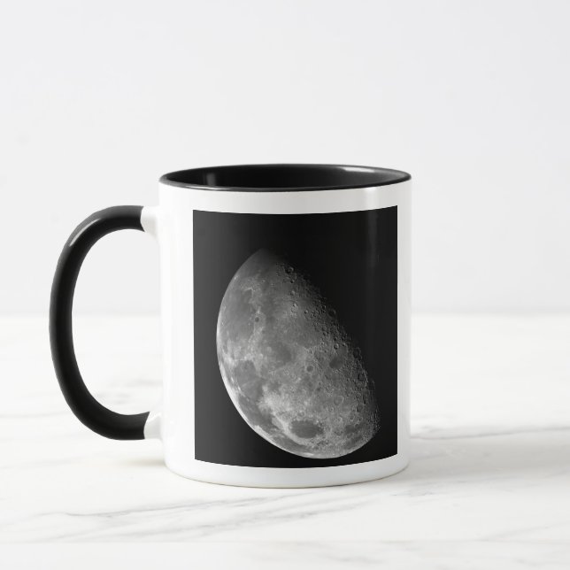 View of the Moon's north pole Mug (Left)