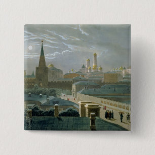 View of the Moscow Kremlin, 1840's 15 Cm Square Badge