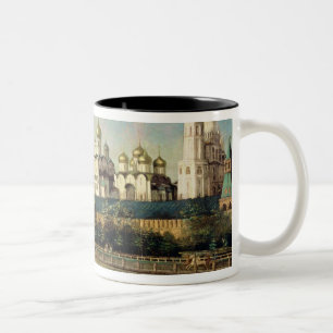 View of the Moscow Kremlin from the Embankment Two-Tone Coffee Mug