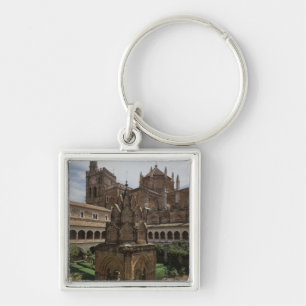 View of the mudejar cloister key ring