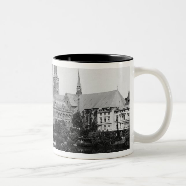 View of the museum Two-Tone coffee mug (Right)