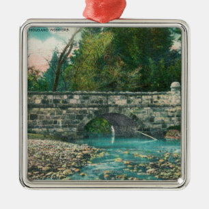 View of the Napa County BridgeNapa, CA Metal Tree Decoration