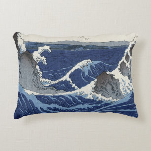 View of the Naruto whirlpools at Awa Decorative Cushion