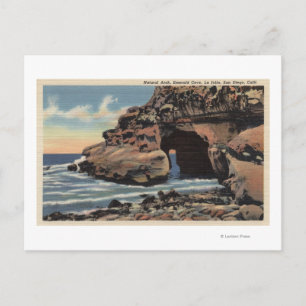 View of the Natural Arch, Emerald Cove Postcard