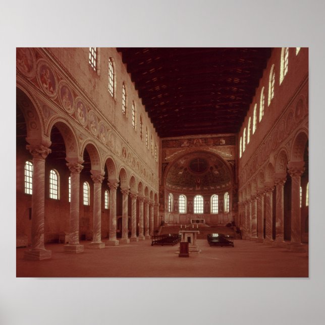 View of the nave and the altar poster (Front)