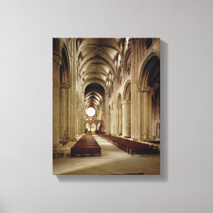 View of the nave, built 1093-1289 canvas print