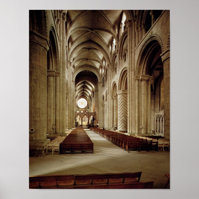 View of the nave, built 1093-1289 poster (Front)