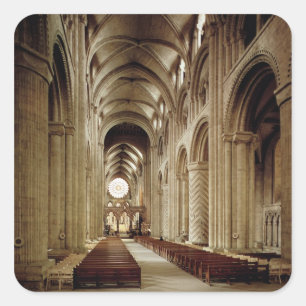 View of the nave, built 1093-1289 square sticker