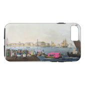 View of the Neva, the Harbour and the Exchange at Case-Mate iPhone Case (Back (Horizontal))