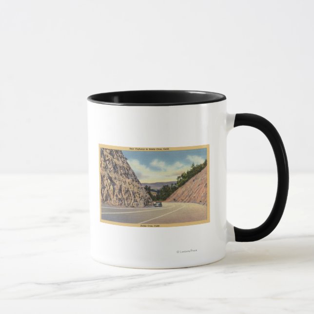 View of the New Highway to Santa Cruz Mug (Right)