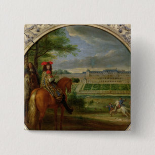 View of the New Palace of Saint-Germain 15 Cm Square Badge