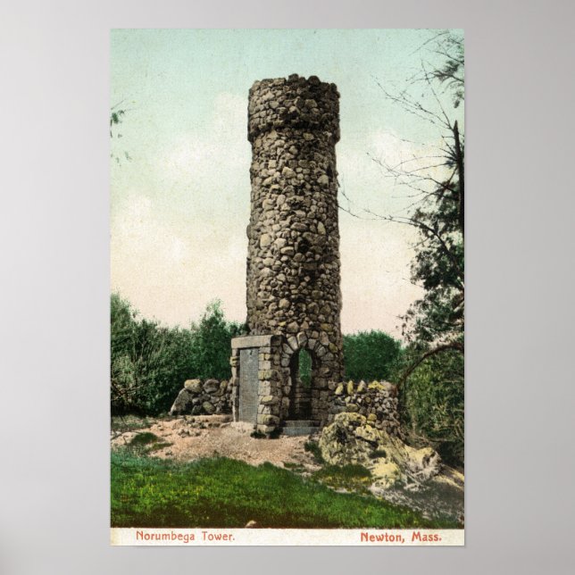 View of the Norumbega Tower Poster (Front)