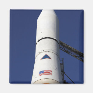 View of the nose cone of the Delta IV rocket Magnet