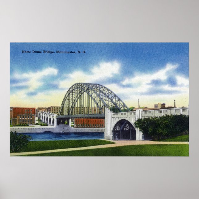 View of the Notre Dame Bridge Poster (Front)