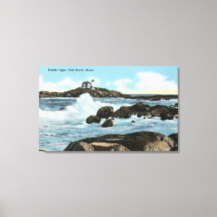 View of the Nubble Lighthouse Canvas Print