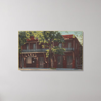 View of the Old Fallon Hotel & Theatre (1860) Canvas Print