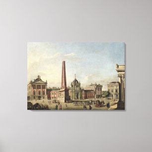 View of the Old Market Canvas Print