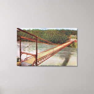 View of the Old Suspension Bridge Canvas Print