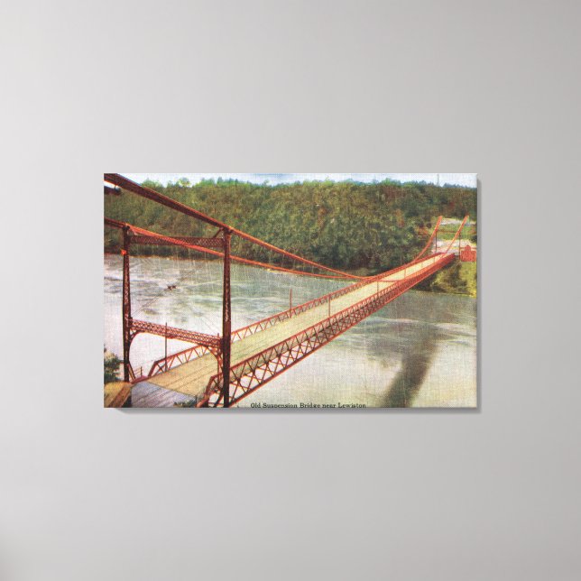 View of the Old Suspension Bridge Canvas Print (Front)