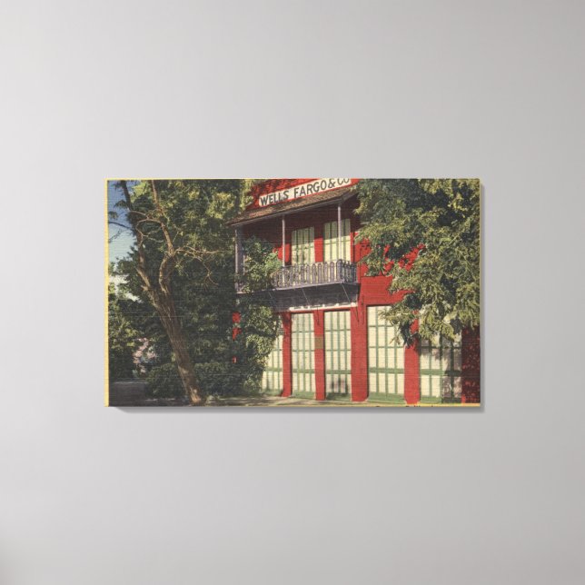 View of the Old Wells-Fargo Office (1855) Canvas Print (Front)
