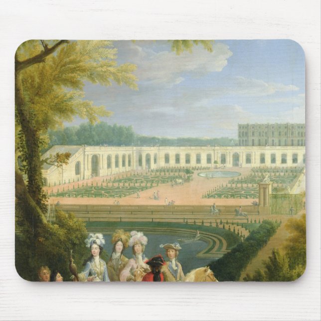 View of the Orangerie at Versailles, after 1697 Mouse Mat (Front)