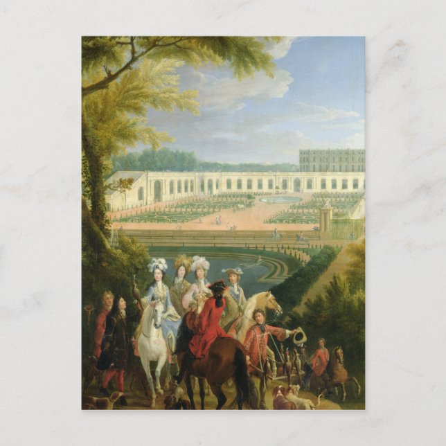 View of the Orangerie at Versailles, after 1697 Postcard (Front)