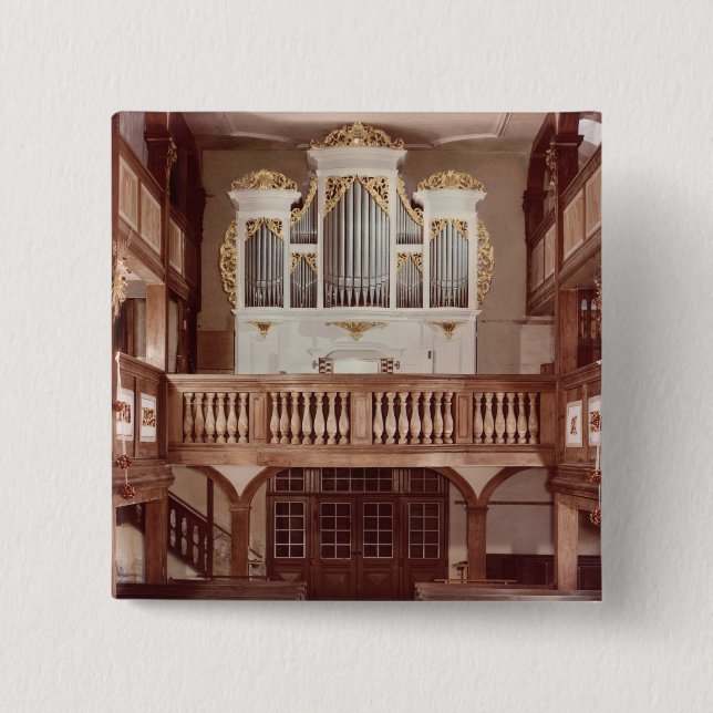 View of the Organ 15 Cm Square Badge (Front)