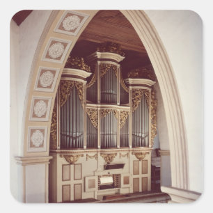 View of the Organ in the church at Rotha Square Sticker